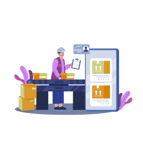 Freight forwarding team handling documentation and customs