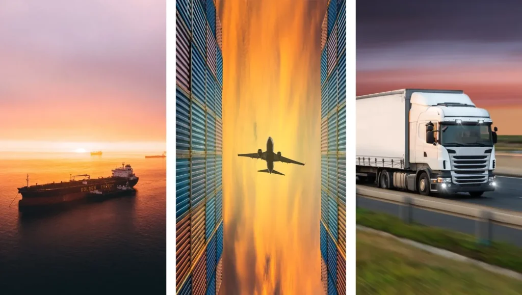 shipping service by air, sea and road